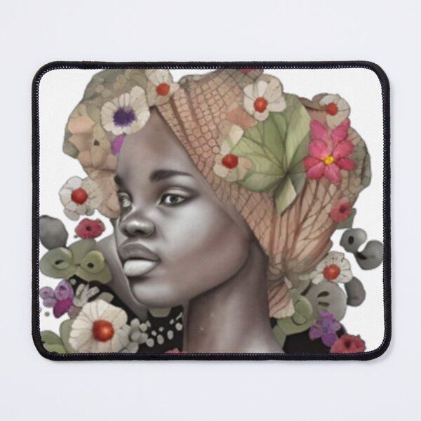 Item preview, African American Woman Floral Abstract Series (15) designed and sold by MugsNstuff Live Love Create!.