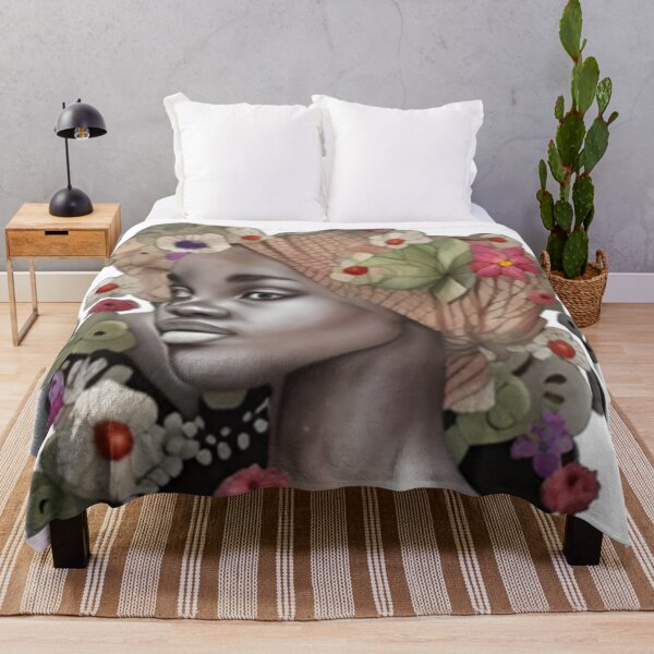 Item preview, African American Woman Floral Abstract Series (15) designed and sold by MugsNstuff Live Love Create!.