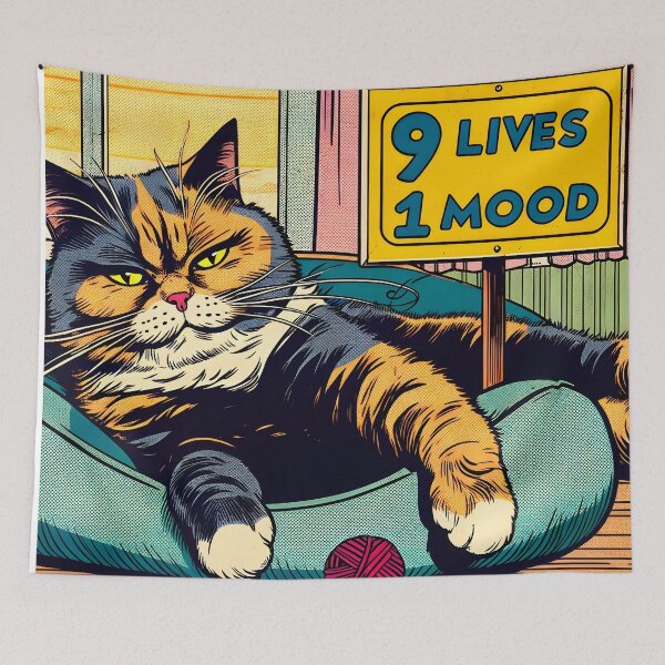Item preview, Typical Cat Old Comics Style Illustration designed and sold by VectorPlace.