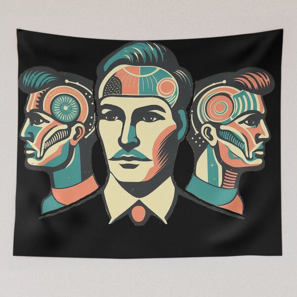 Item preview, KaiZ Retro Humans artificial intelligence AI designed and sold by KaizShop.