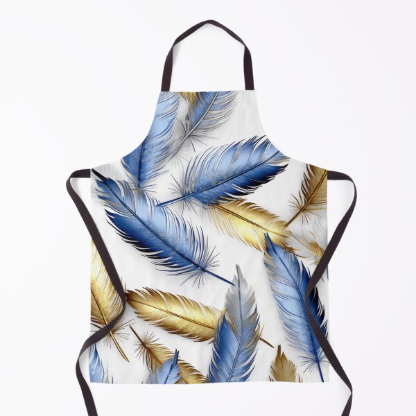 Item preview, blue-gold fine feather designed and sold by WanwisaChuenlom.