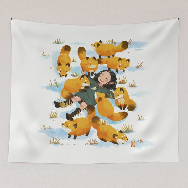 Item preview, Snuggles with foxes designed and sold by freeminds.