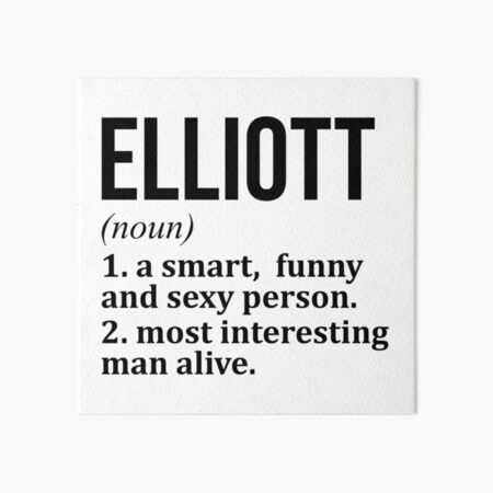 Item preview, Elliott Name Definition designed and sold by XCIV.