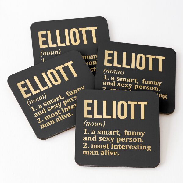Item preview, Elliott Name Definition in Gold designed and sold by XCIV.