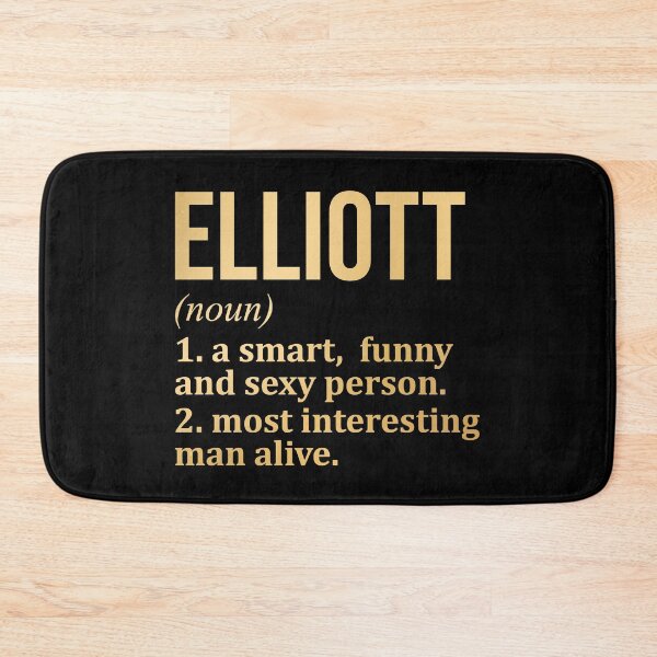 Item preview, Elliott Name Definition in Gold designed and sold by XCIV.