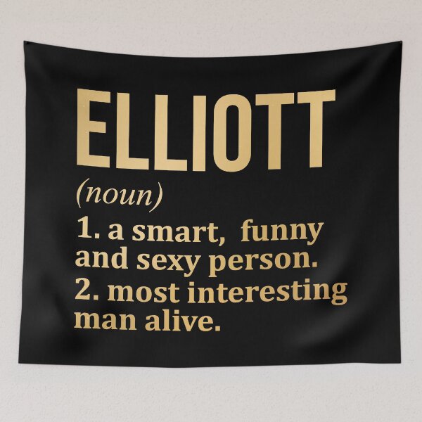 Item preview, Elliott Name Definition in Gold designed and sold by XCIV.