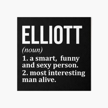 Item preview, Elliott Name Definition designed and sold by XCIV.