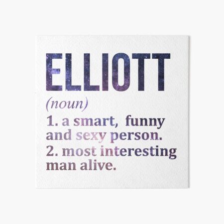 Item preview, Elliott Name Definition designed and sold by XCIV.