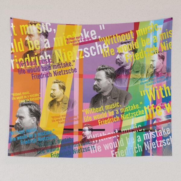 Item preview, Friedrich Nietzsche quote, music designed and sold by Mauswohn.