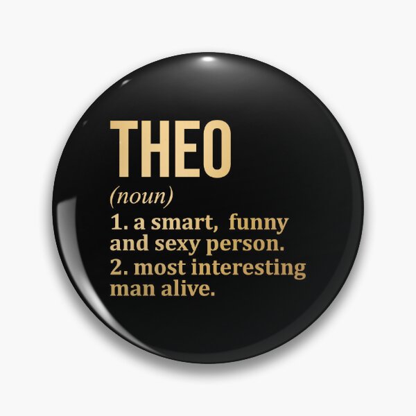 Item preview, Theo Name Definition in Gold designed and sold by XCIV.