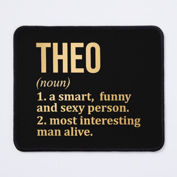 Item preview, Theo Name Definition in Gold designed and sold by XCIV.