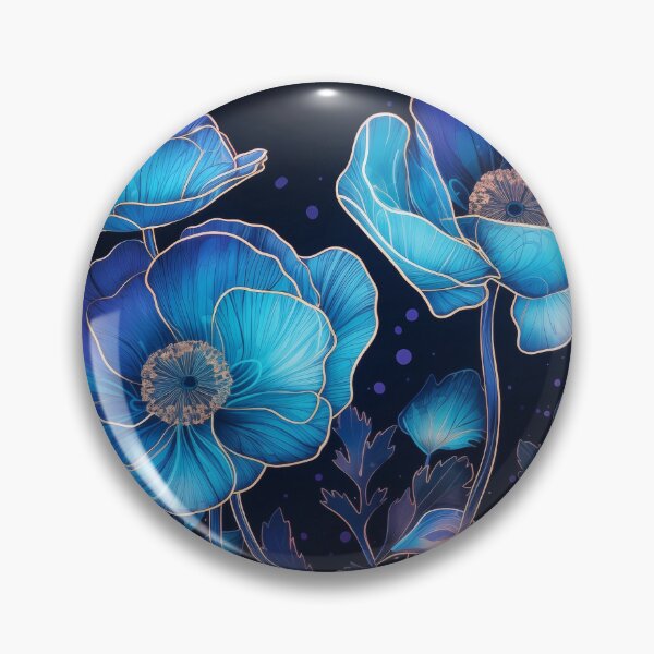 Item preview, Luminous Blue Flower   designed and sold by RestingLioness.