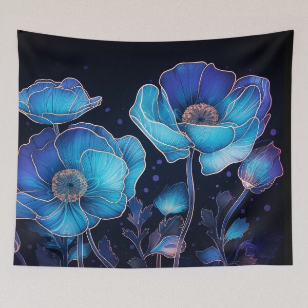 Item preview, Luminous Blue Flower   designed and sold by RestingLioness.