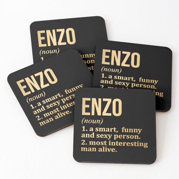 Item preview, Enzo Name Definition in Gold designed and sold by XCIV.