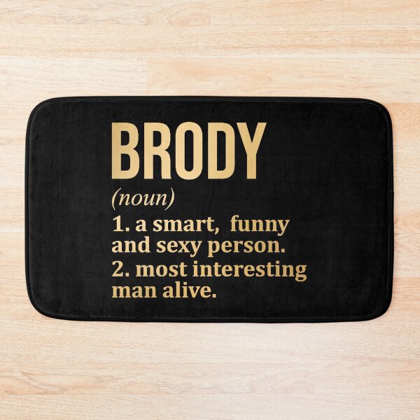 Item preview, Brody Name Definition in Gold designed and sold by XCIV.
