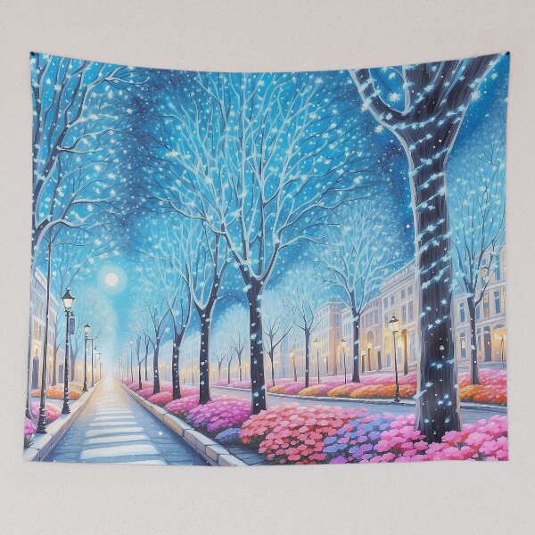 Item preview, Blue Lights in Winter designed and sold by Witsprings.