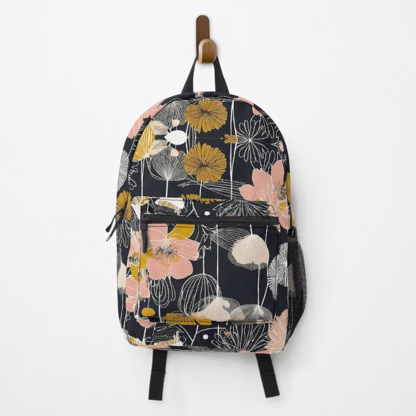 Item preview, Elegant Blooms in Midnight Ink designed and sold by OurBarcode.
