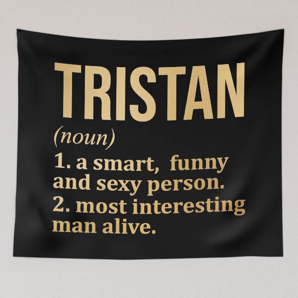 Item preview, Tristan Name Definition in Gold designed and sold by XCIV.