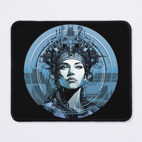 Item preview, AI Art | Cyber Woman #04 designed and sold by Fractal-Graphic.