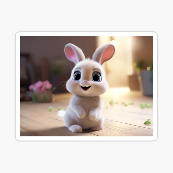 bunny Magnet for Sale by Abdel-illah farah