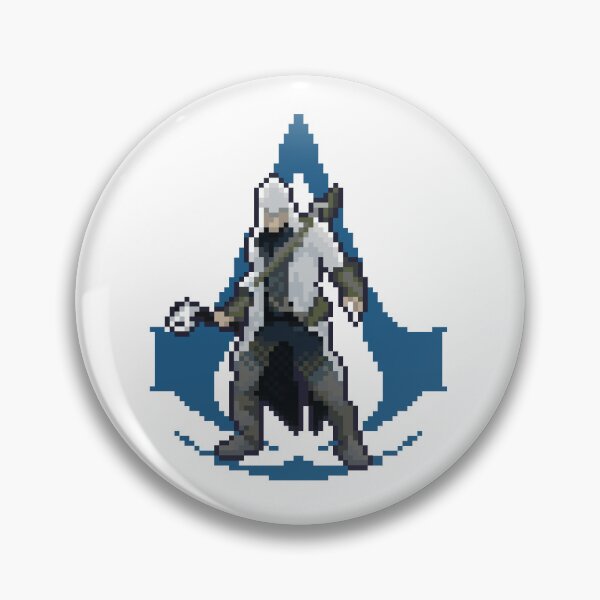 Item preview, Assassins Creed Connor Pixel Art Retro Symbol designed and sold by wolfkin-design.