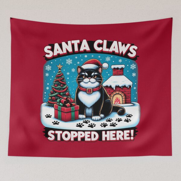 Item preview, Santa Claws Stopped Here! designed and sold by ZenEverAI.