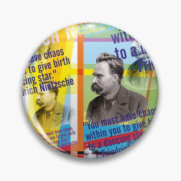 Item preview, Friedrich Nietzsche quote, chaos designed and sold by Mauswohn.