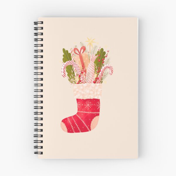Item preview, Christmas Stocking with Candy Cane and Gifts designed and sold by BookishSpace1.