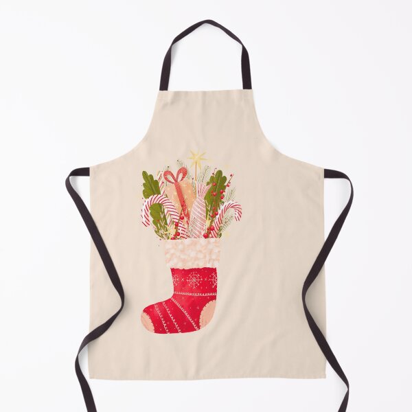 Item preview, Christmas Stocking with Candy Cane and Gifts designed and sold by BookishSpace1.