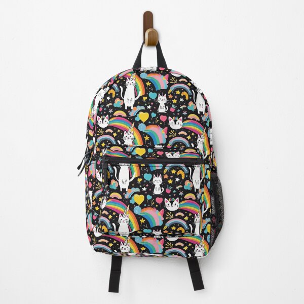 Item preview, Cat patterns Graphic funny cat pictures rainbow unicorn  designed and sold by 666artstyle666.