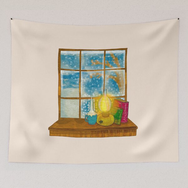 Item preview,  winter coffee window (bookmas) designed and sold by BookishSpace1.