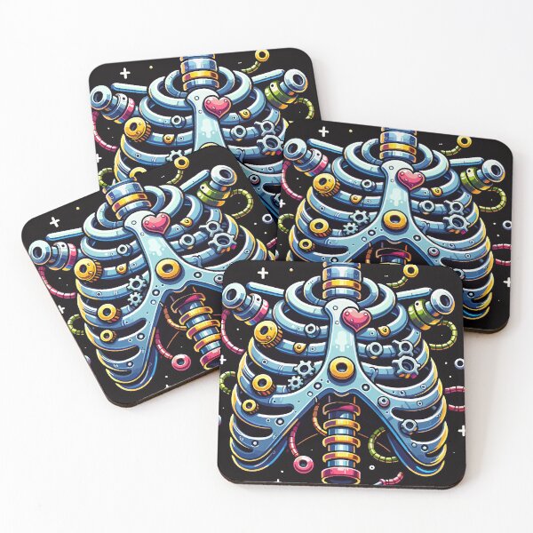 Item preview, Playful Cybernetic Robotic Skeleton Ribs designed and sold by Promptified.