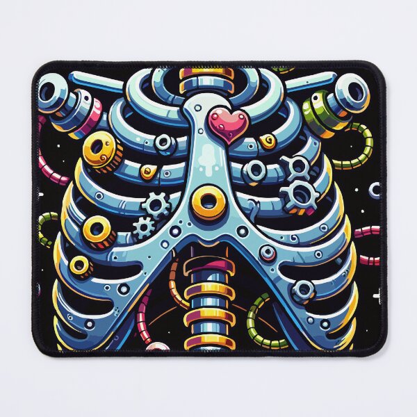 Item preview, Playful Cybernetic Robotic Skeleton Ribs designed and sold by Promptified.