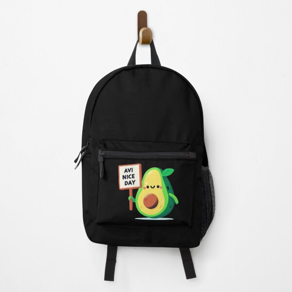 Item preview, Avocado's Cheerful Greeting. Avocado says "AVI NICE DAY" designed and sold by Lukasz Kobylka.