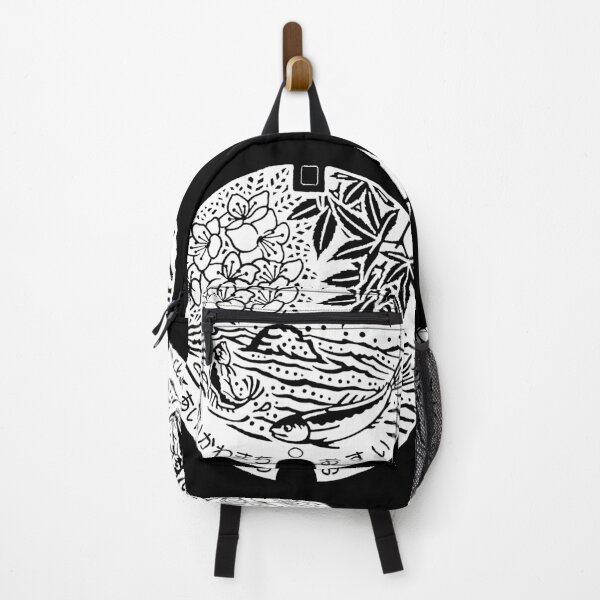 Item preview, Fish and Flowers on Manhole in Japan - White designed and sold by mattraski.