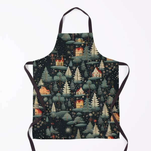 Item preview, Vintage Winter Village in the Woods designed and sold by AgathaZolastore.