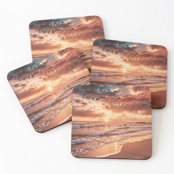 Item preview, golden hour at the beach designed and sold by mikaws.