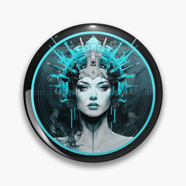 Item preview, AI Art | Cyber Queen designed and sold by Fractal-Graphic.