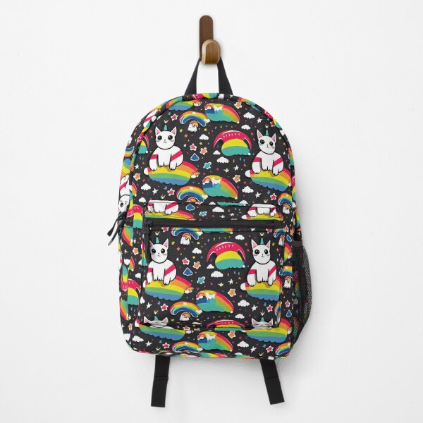 Item preview, unicorn cat with rainbow cloud designed and sold by 666artstyle666.