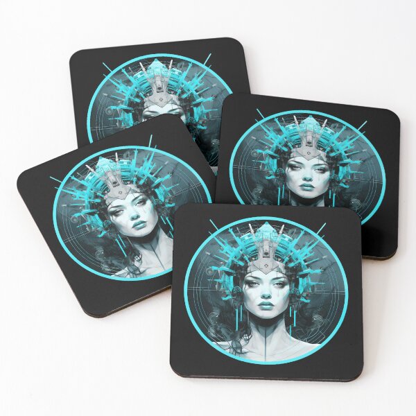 Item preview, AI Art | Cyber Queen designed and sold by Fractal-Graphic.
