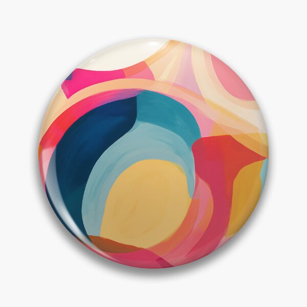 Item preview, Vibrant Circular Abstraction: Multicolored Oil Paint Layers designed and sold by Moonlit-Forest.