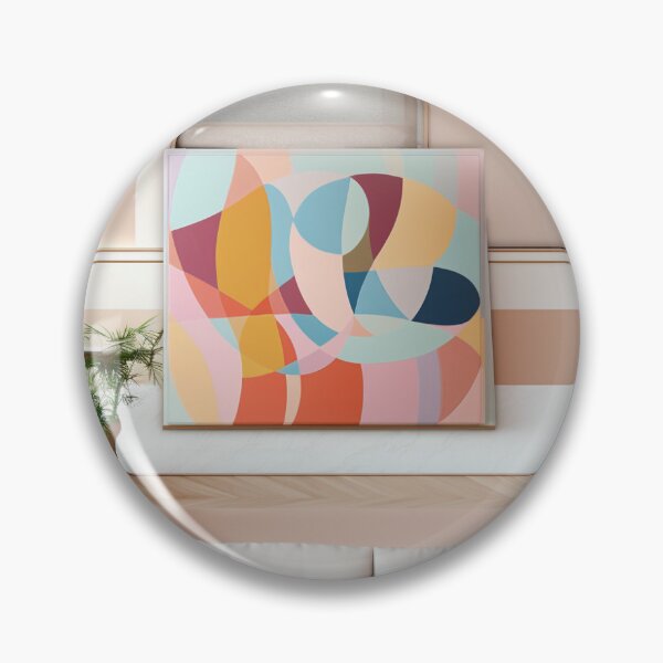 Item preview, Minimalist Curved Palette: Multicolored Oil Paint Layers in Circles designed and sold by Moonlit-Forest.