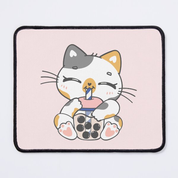 Item preview, cat drinking boba tea, drinking, bubble, aesthetic cat drinking boba, designed and sold by Celebrationist.
