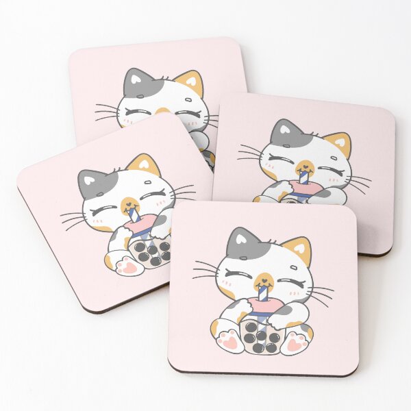Item preview, cat drinking boba tea, drinking, bubble, aesthetic cat drinking boba,  designed and sold by Celebrationist.