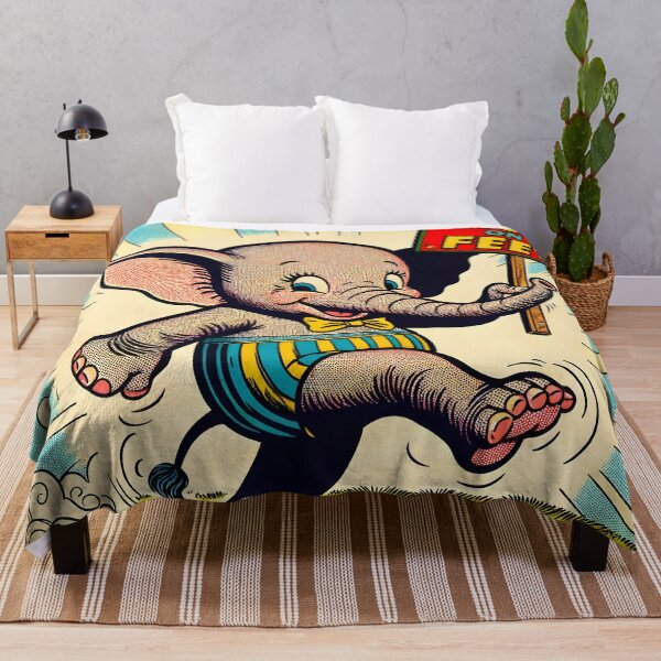 Item preview, Playful Elephant Old Comics Style Illustration designed and sold by VectorPlace.