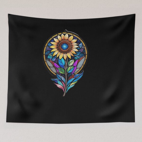 Item preview, Stained Glass Sunflower designed and sold by Desfix.