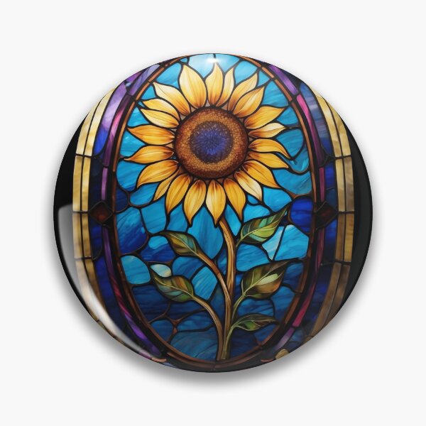 Item preview, Stained Glass Sunflower designed and sold by Desfix.