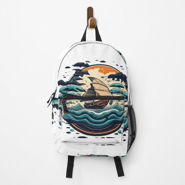 Item preview, Ship In Sea While Storming Coool Illustration designed and sold by Attire mukashaf.