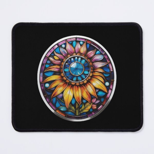 Item preview, Stained Glass Sunflower designed and sold by Desfix.