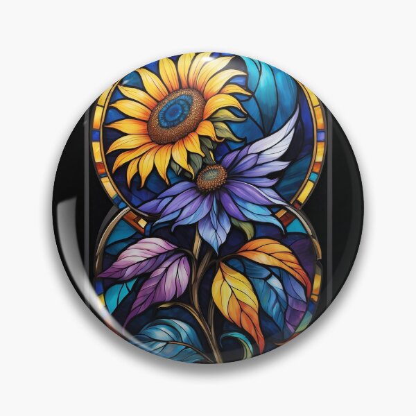 Item preview, Stained Glass Sunflower designed and sold by Desfix.